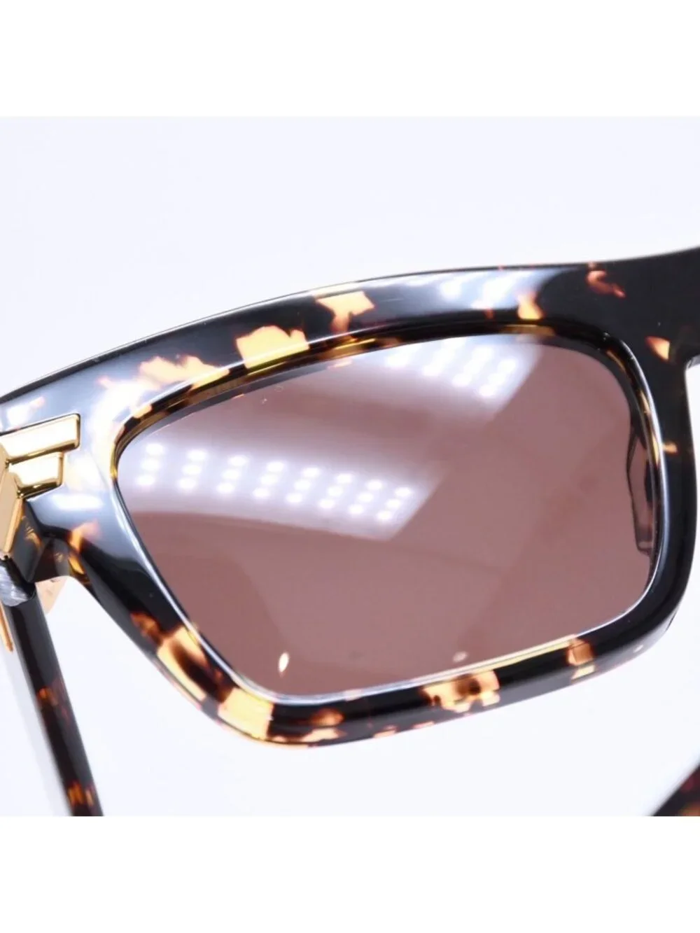 Bottega Veneta Side Logo Sunglasses Eyewear 18 145 Gold